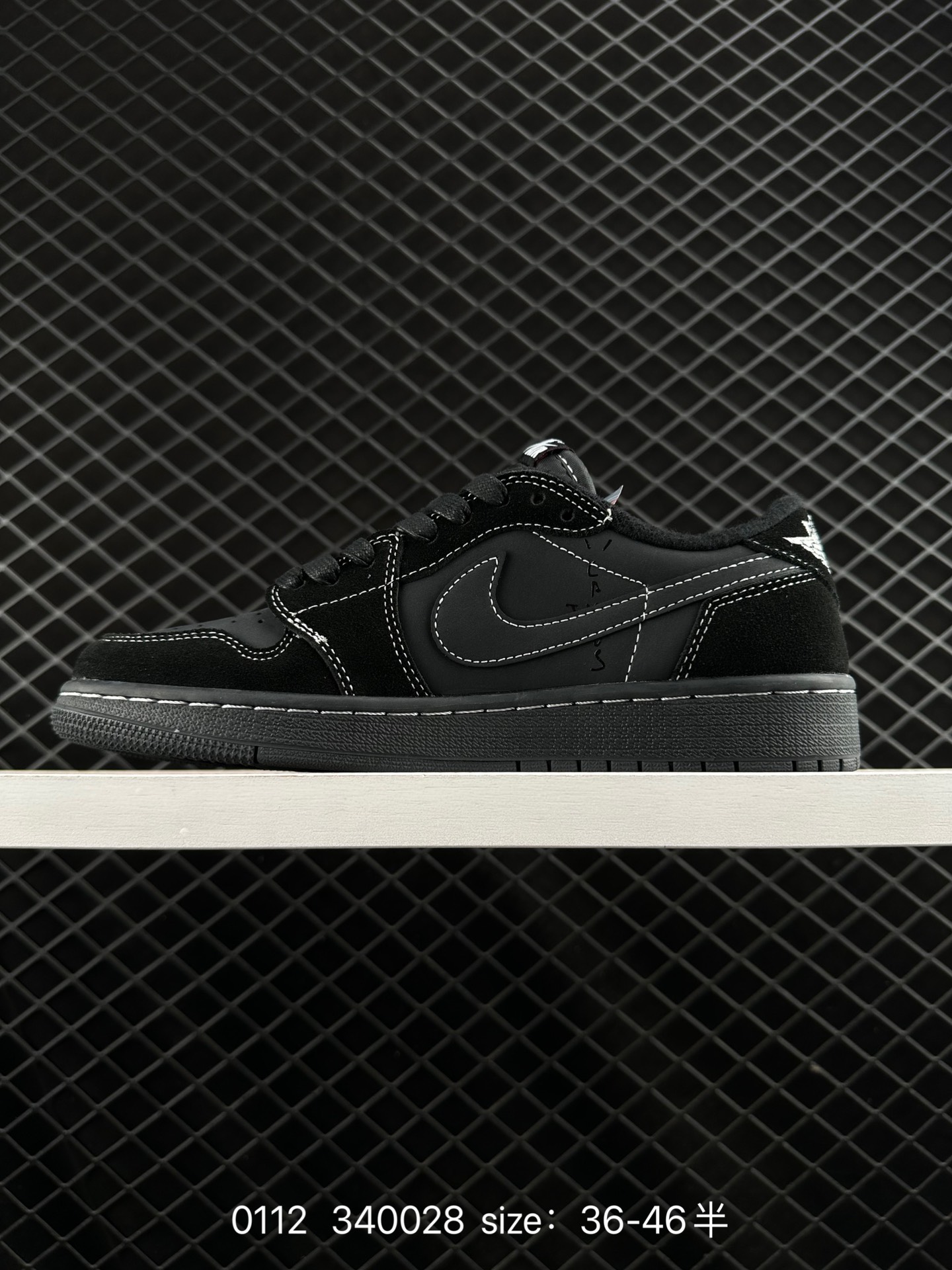 fragment design x Travis Scott x Nike Air Jordan 1 Low OG SP”Black/Green Toe“